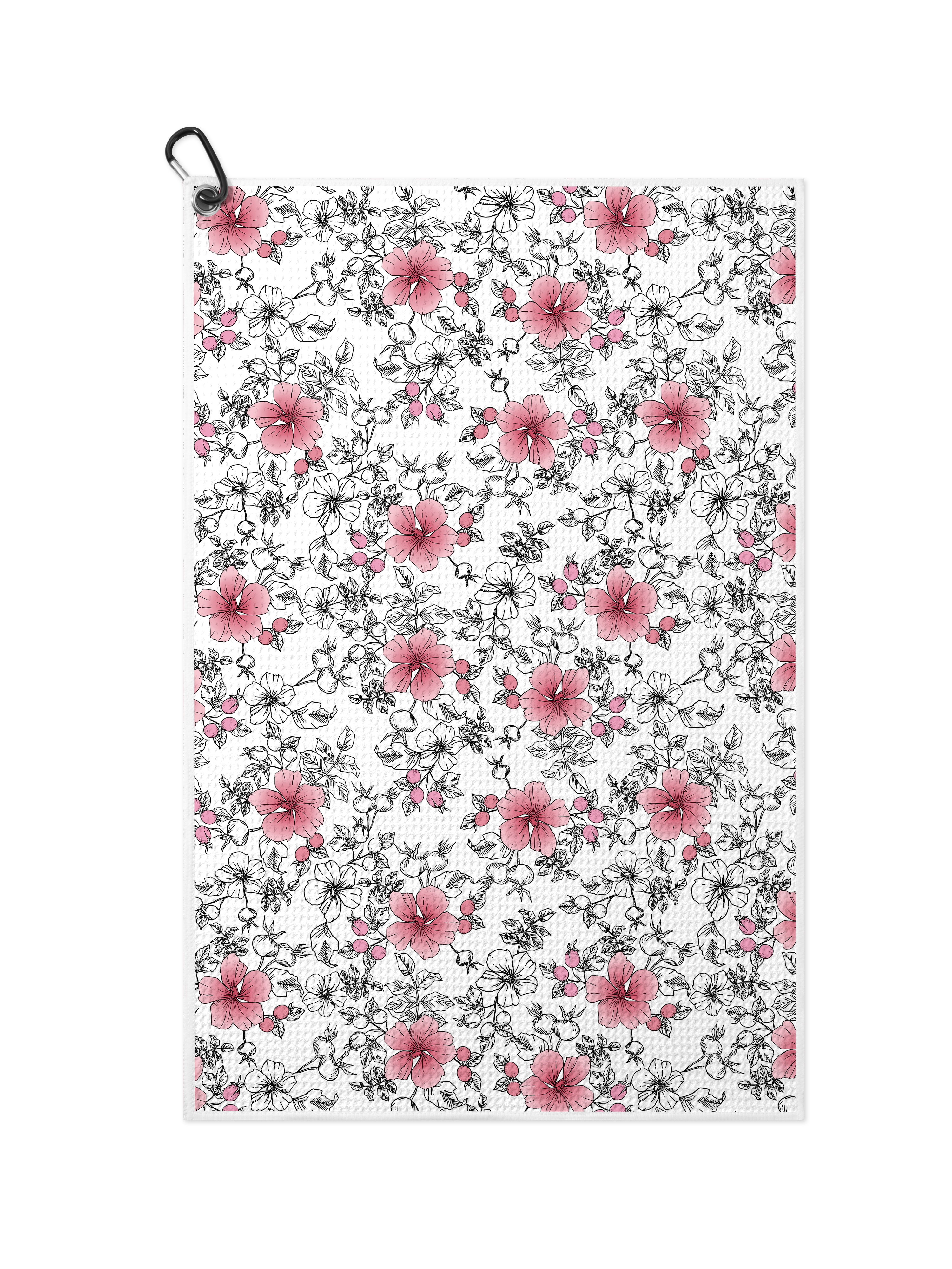 Cherryswing Blossoms Pattern Waffle Golf Towels 16" x 24"