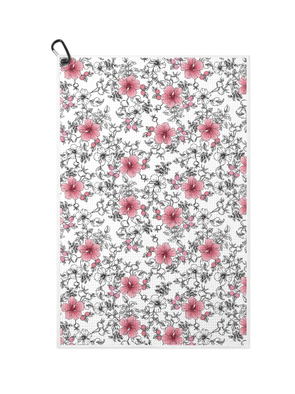 Cherryswing Blossoms Pattern Waffle Golf Towels 16" x 24"