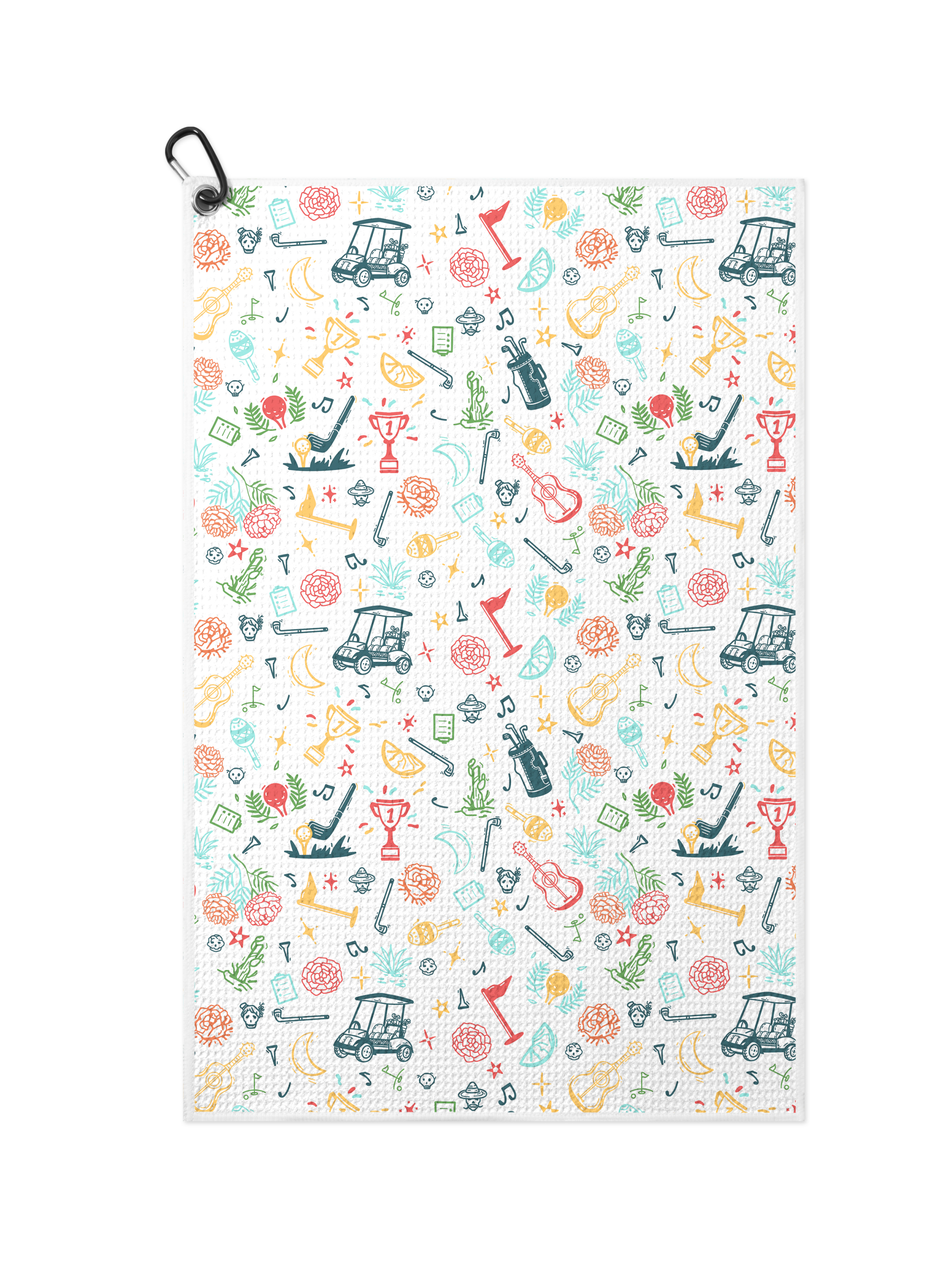 Cherryswing Festival Carnival Waffle Golf Towels 16" x 24"