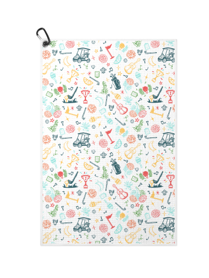 Cherryswing Festival Carnival Waffle Golf Towels 16" x 24"