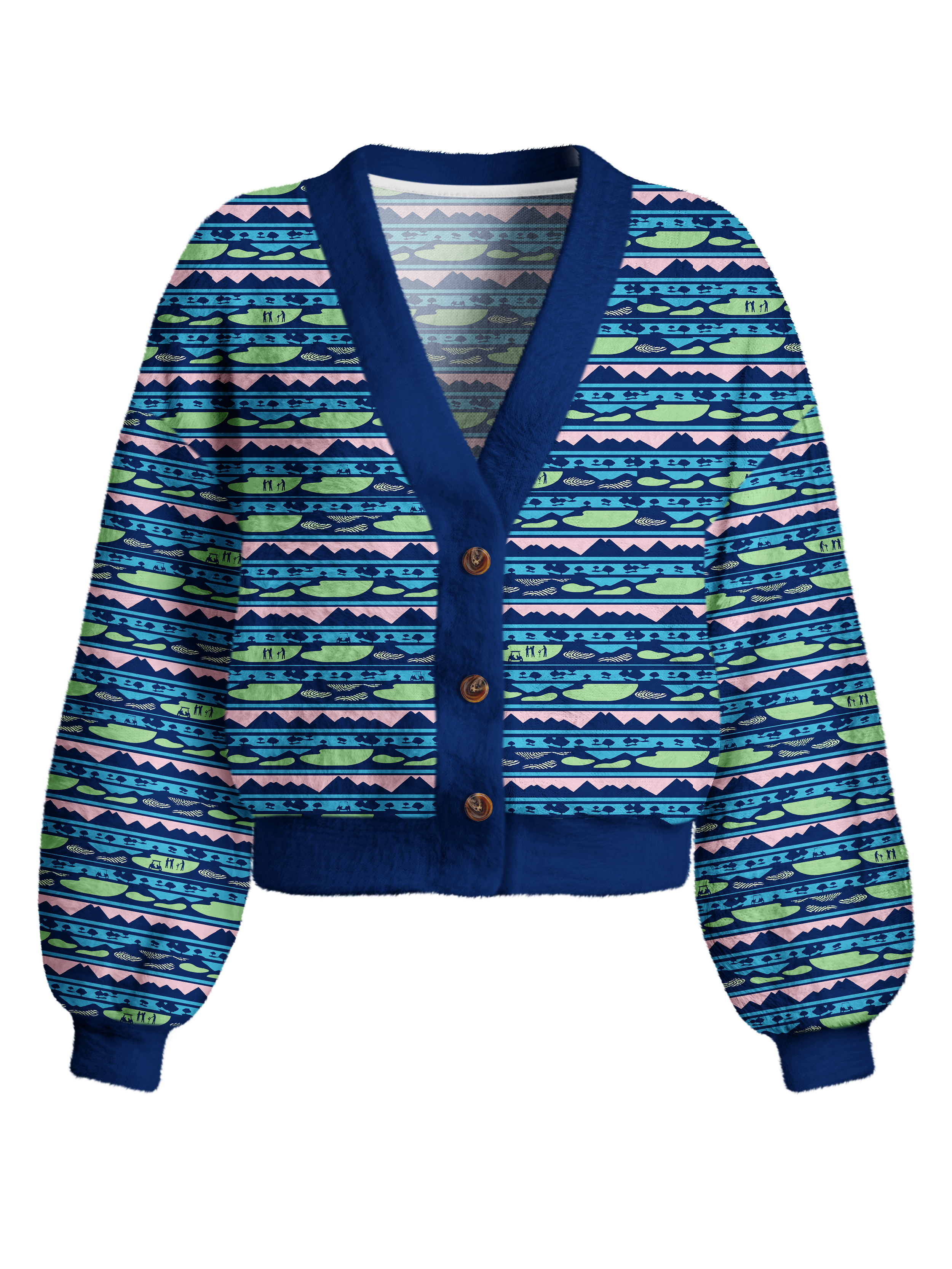 Cherryswing Women's Cocktail Hour Cropped Golf Cardigan