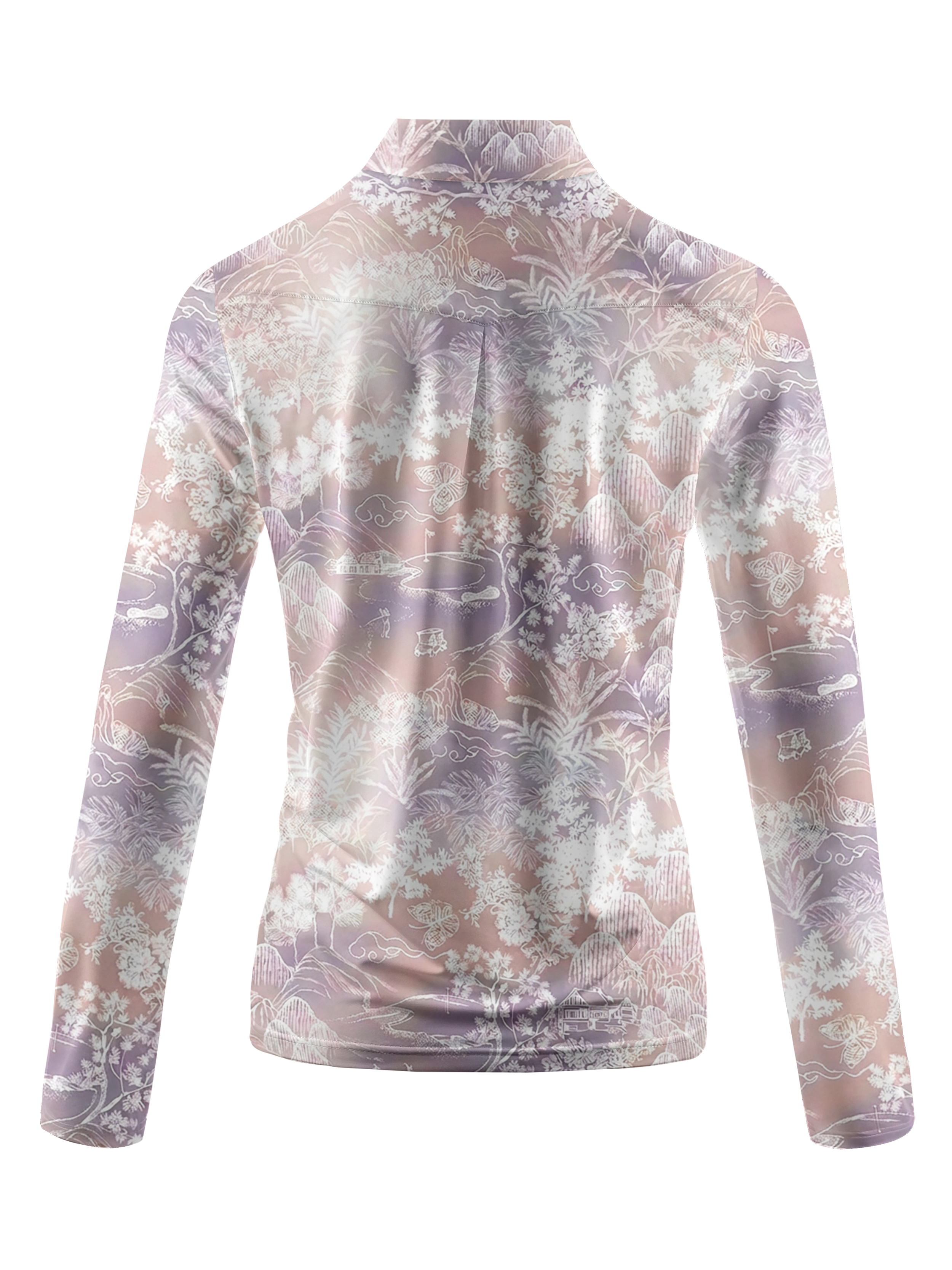 Cherryswing Women's Ethereal Toile Long Sleeve Golf Shirt