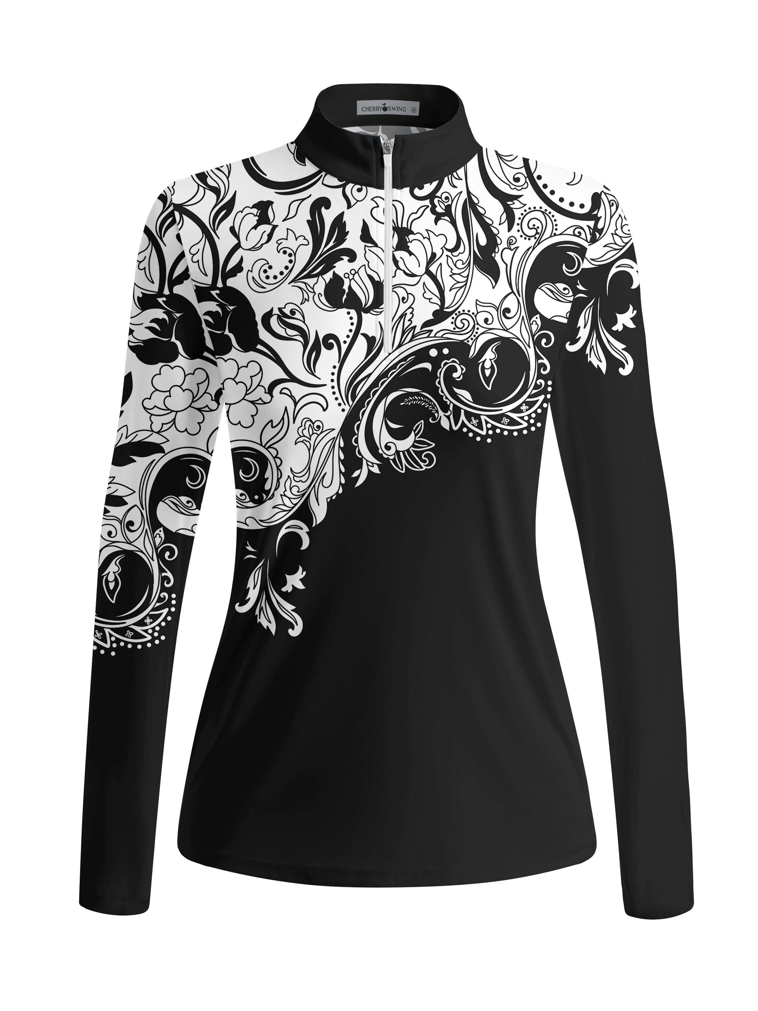 Cherryswing Women's Timeless Artistry Long Sleeve Golf Shirt