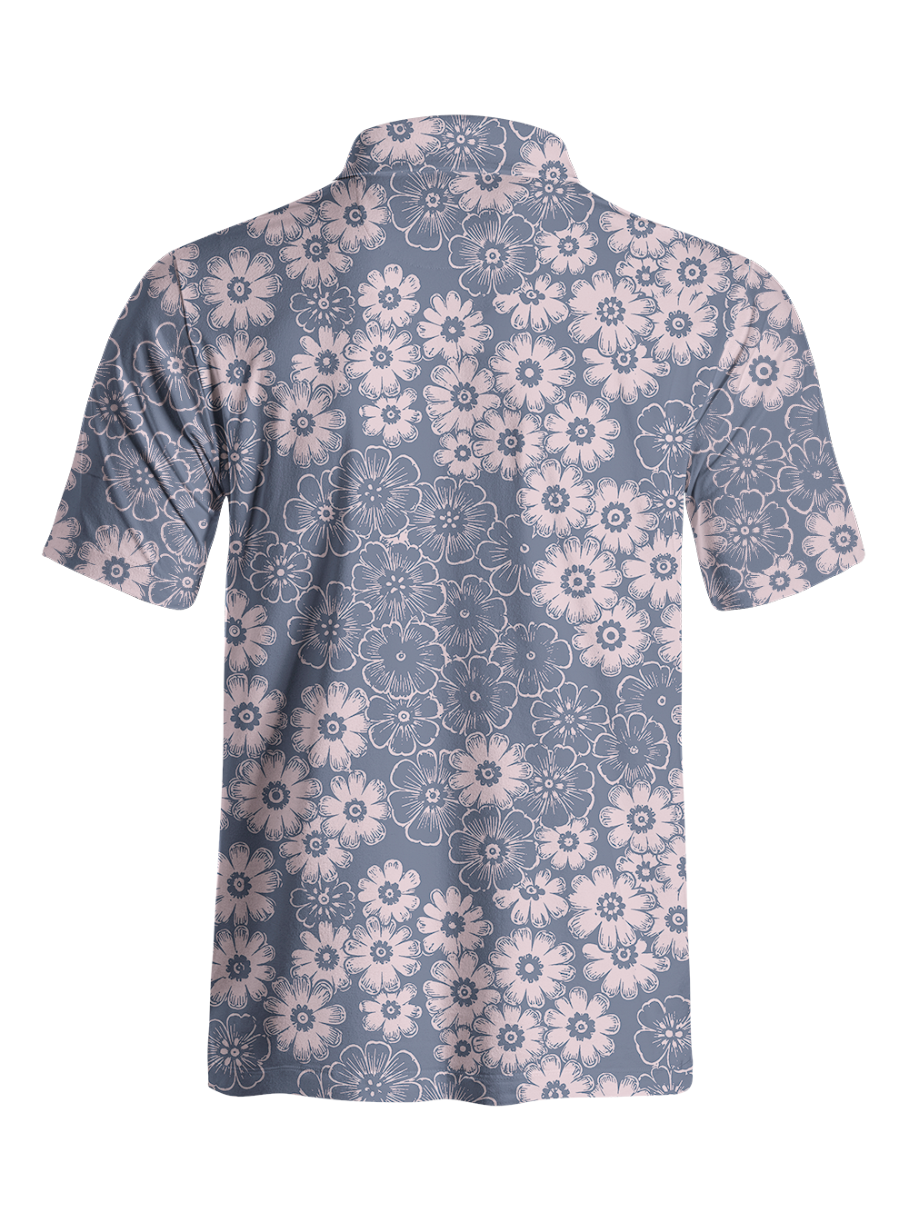 Cherryswing Hand-Drawn Daisy Men's Polo Shirt