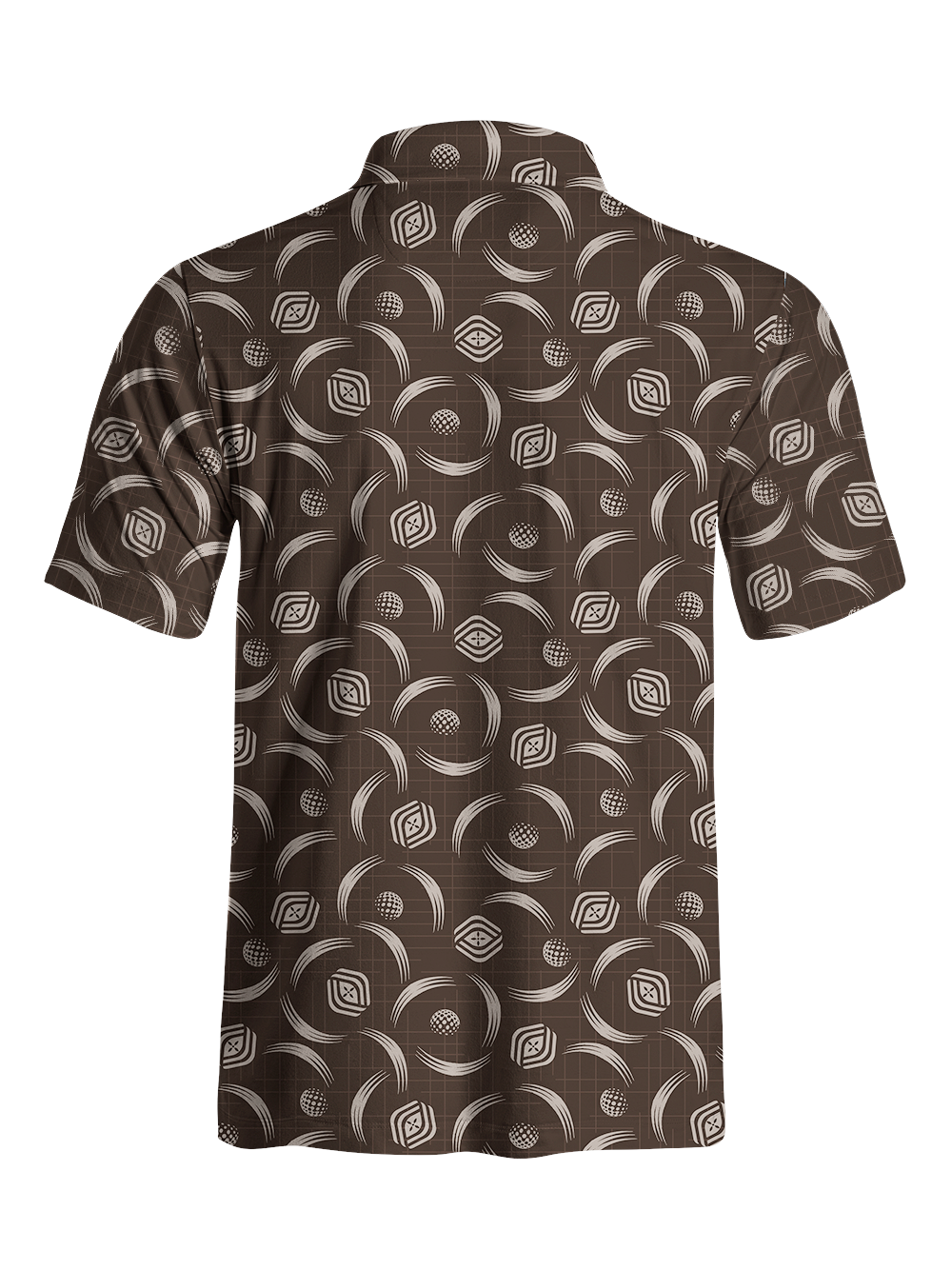 Cherryswing Golf Ball Spiral Motion Men's Polo Shirt