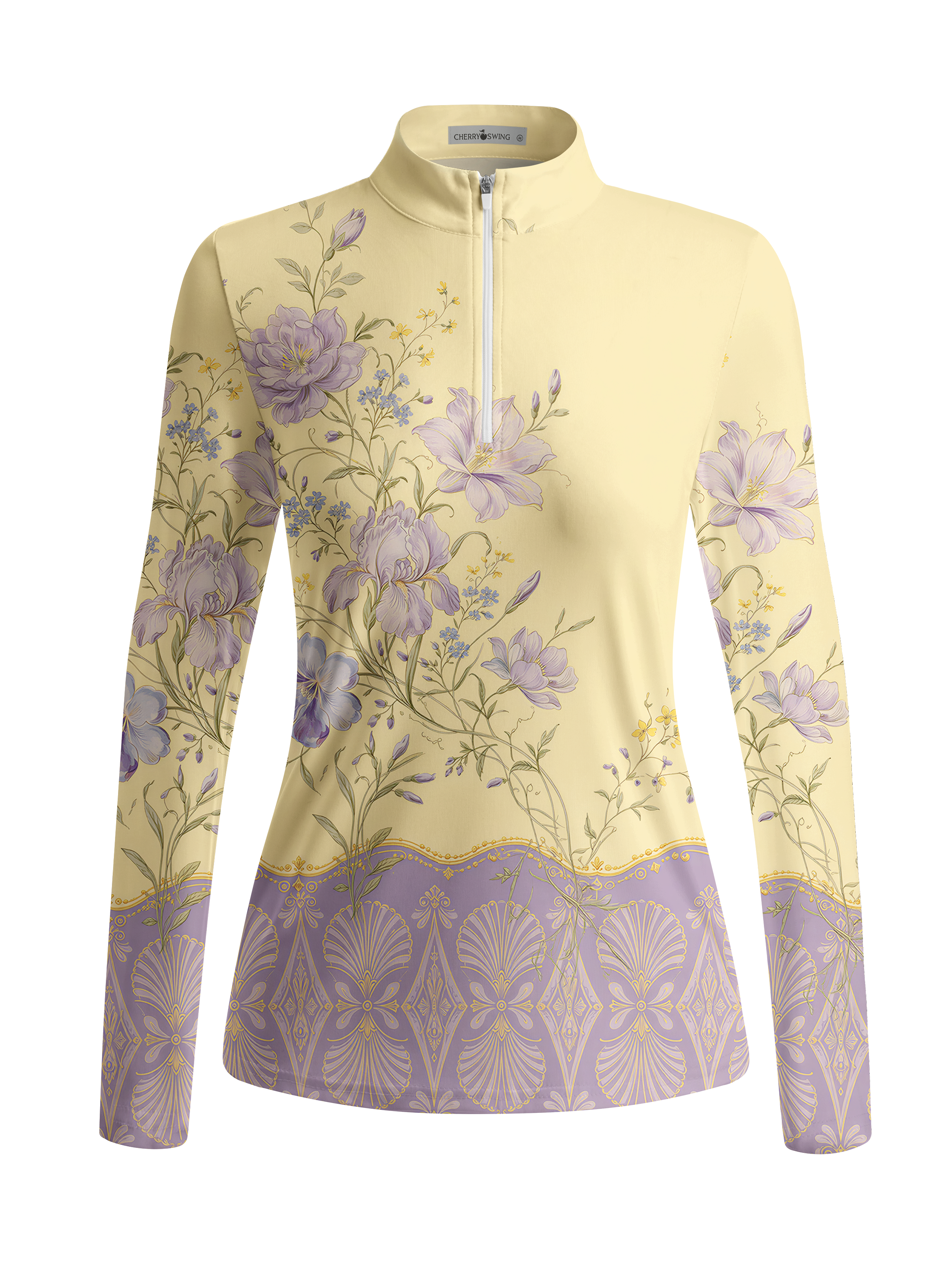 Cherryswing Women's French Iris Long Sleeve Golf Shirt