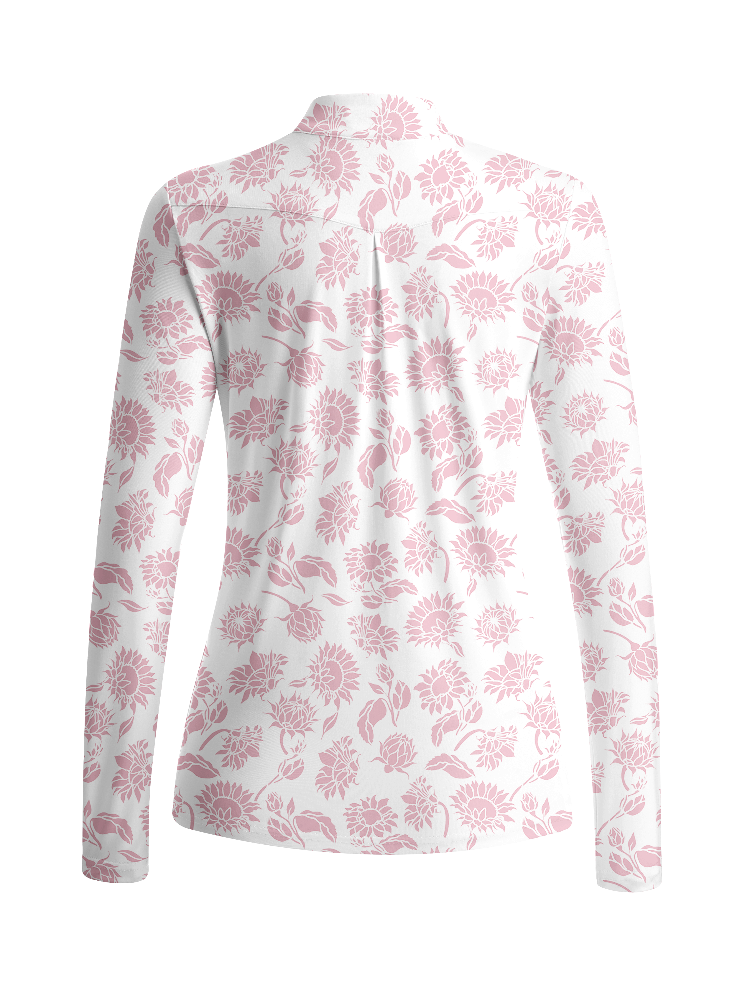 Cherryswing Women's Sunflower Bloom Long Sleeve Golf Shirt