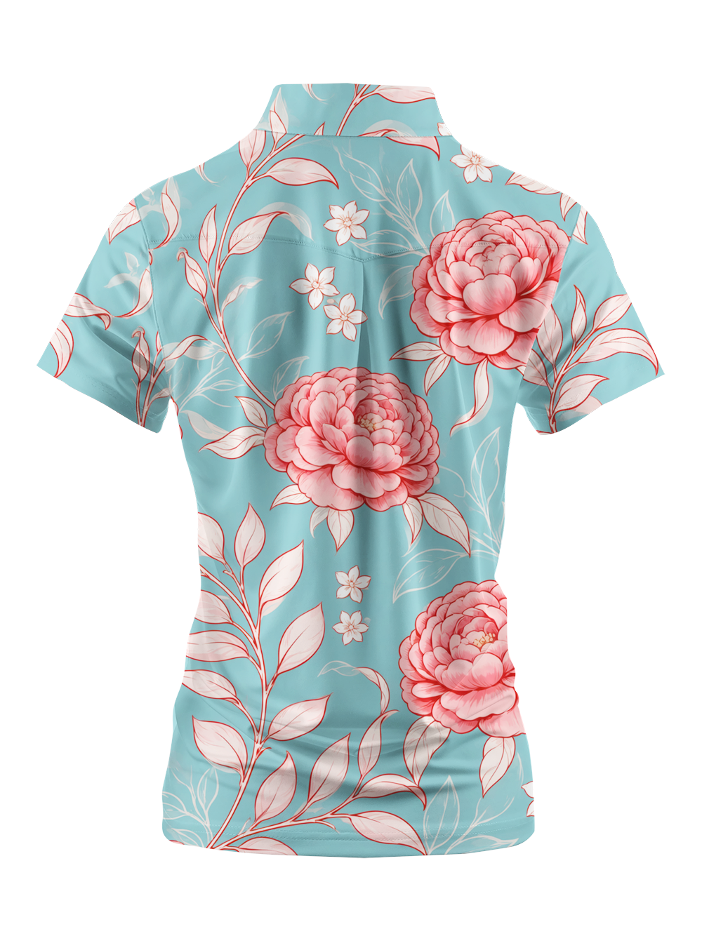 Cherryswing Women's Peony Court Short Sleeve Polos