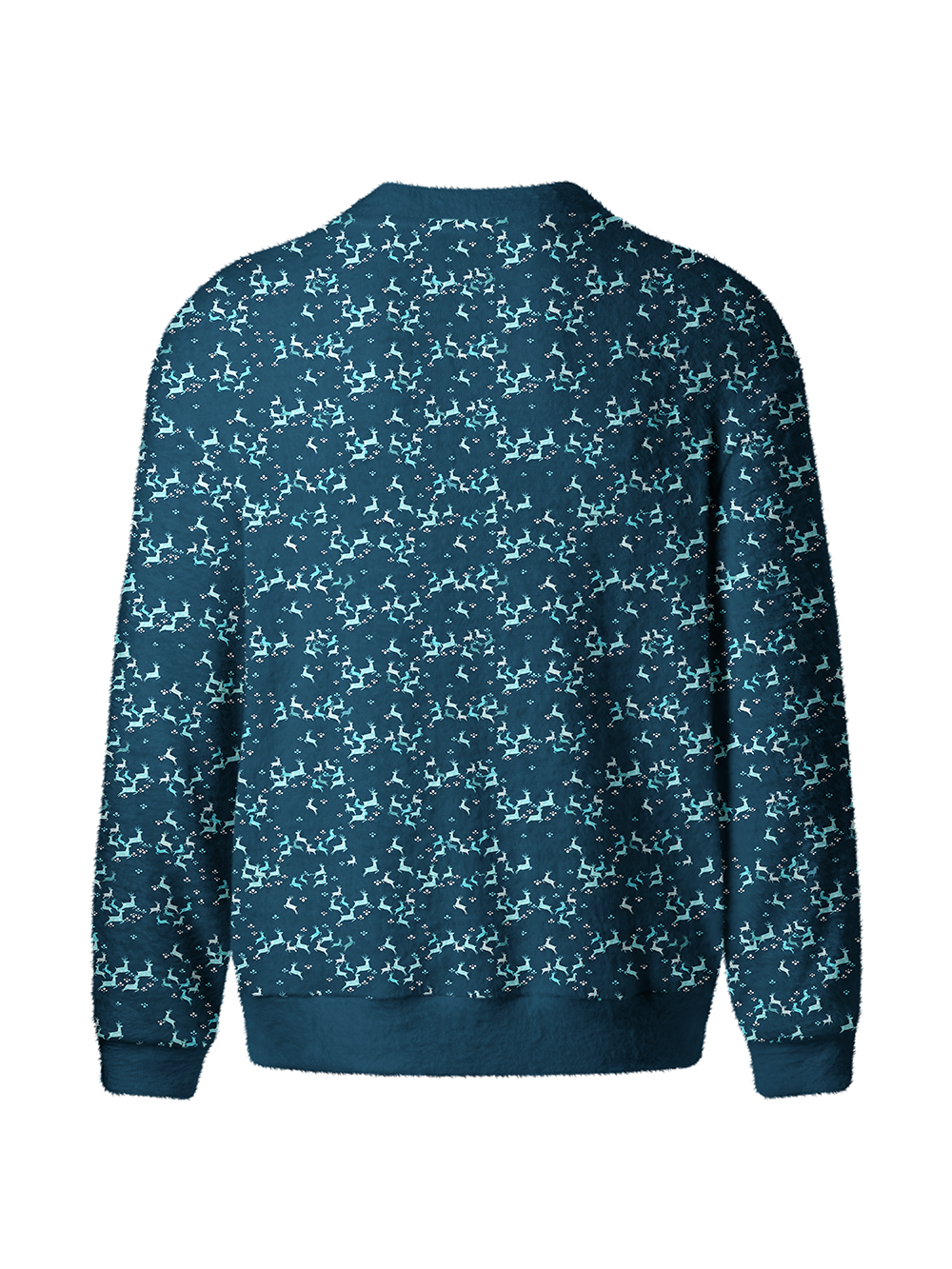 Cherryswing Leaping Deer Men's Cardigan Knit Sweaters