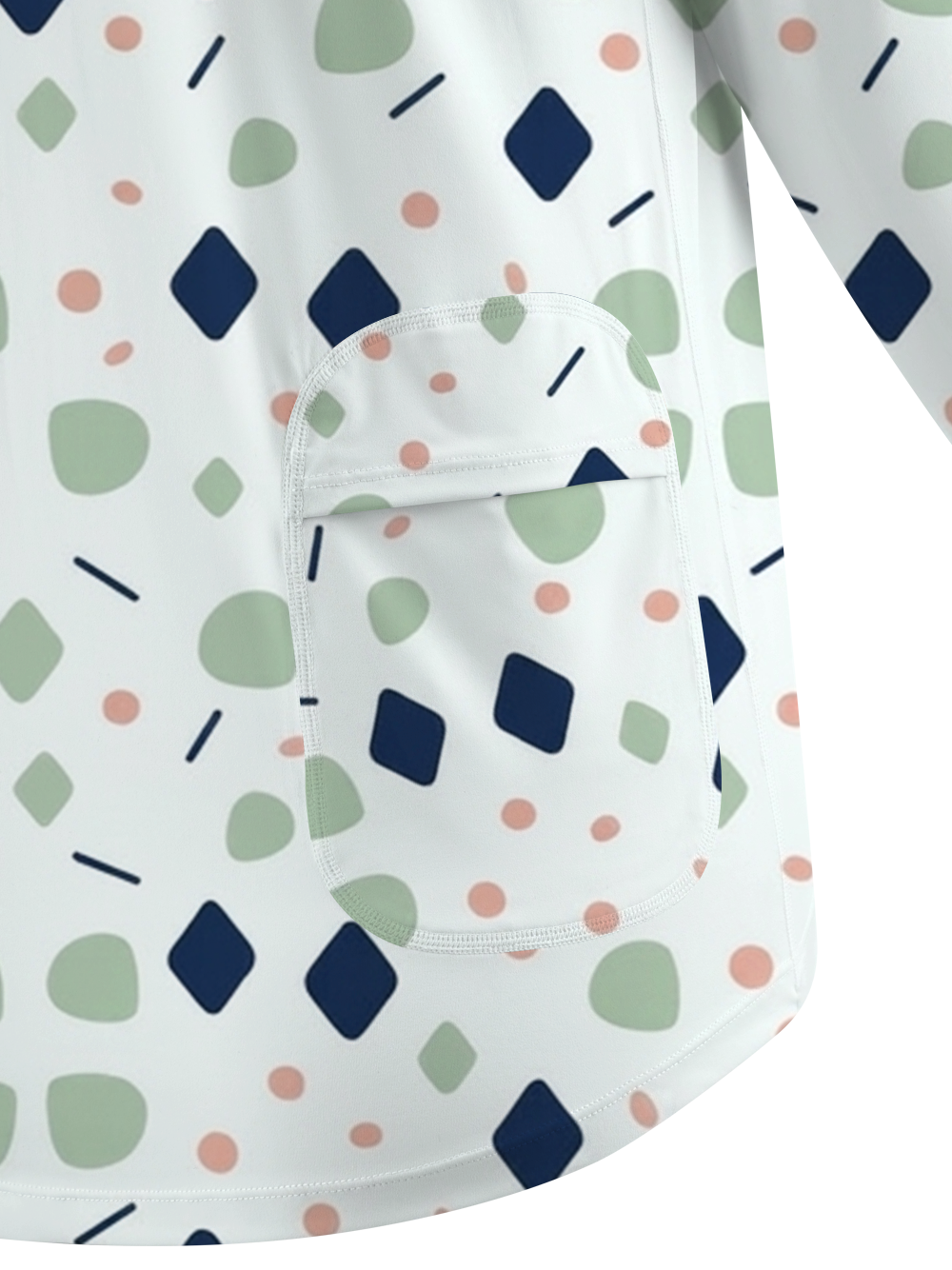 Cherryswing Women's Geometric Confetti Golf Shirt