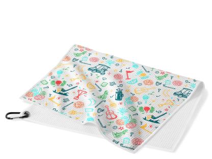 Cherryswing Festival Carnival Waffle Golf Towels 16" x 24"