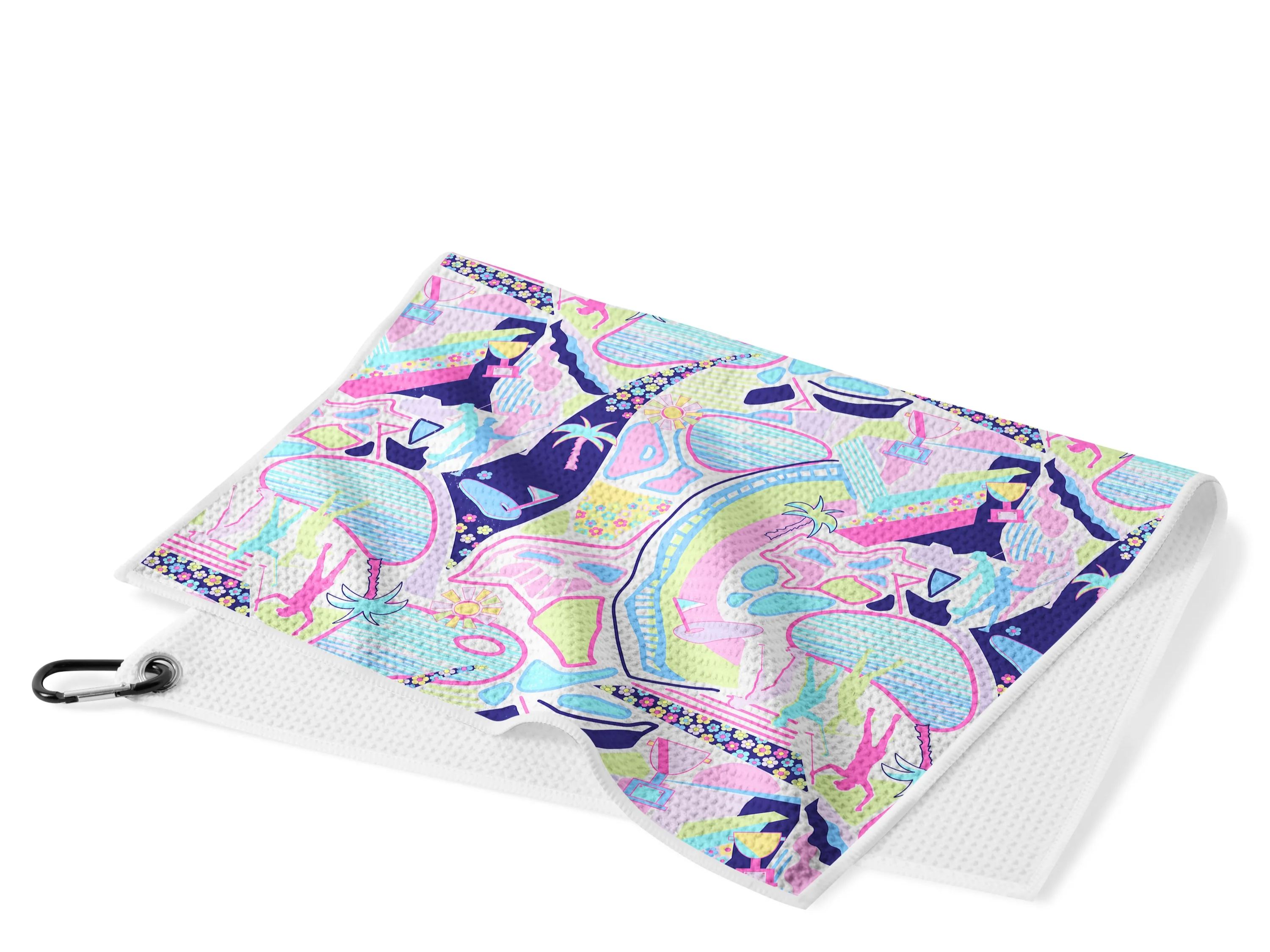 Cherryswing Vivid Pattern Waffle Golf Towels 16" x 24"