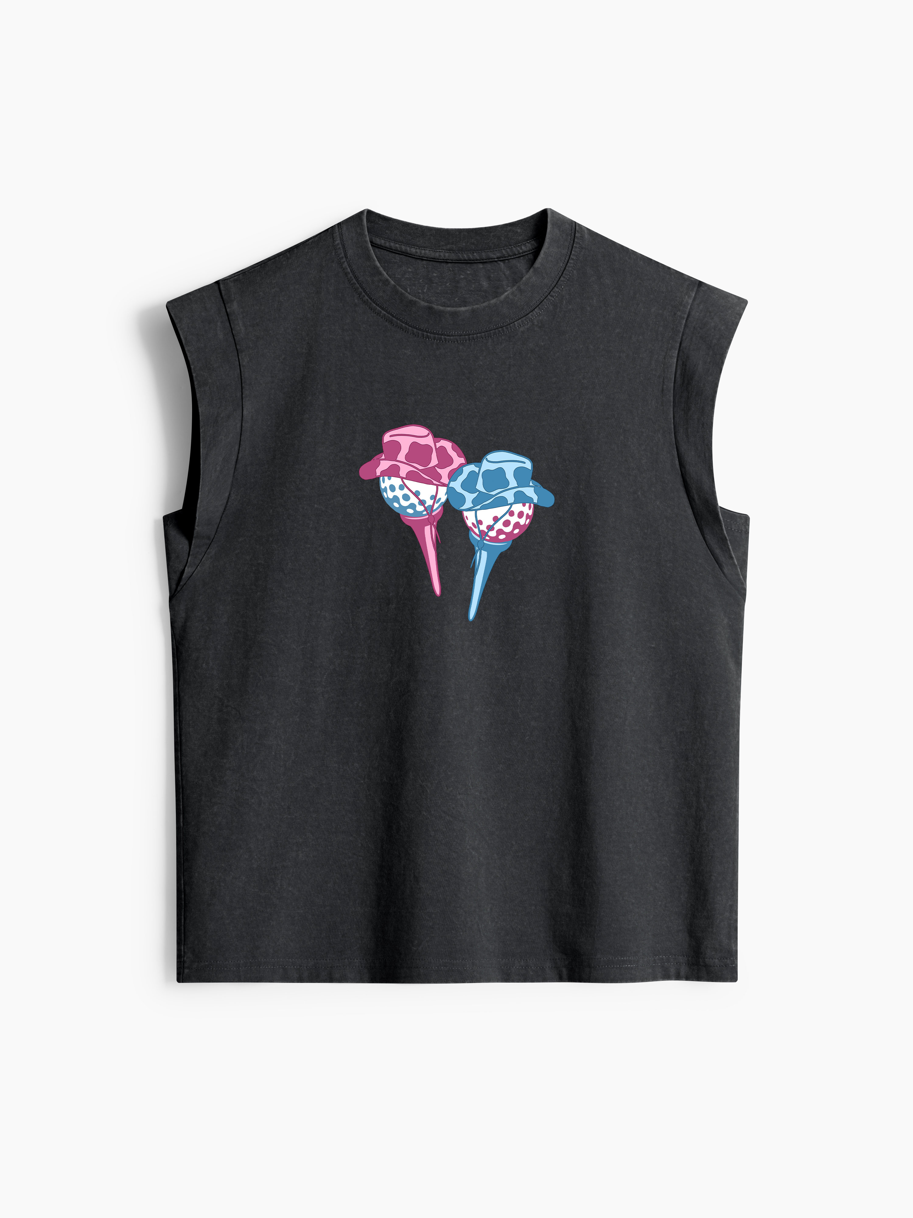 Cherryswing Women's The Golf Course Classic Crew Neck Cap Sleeve Tank