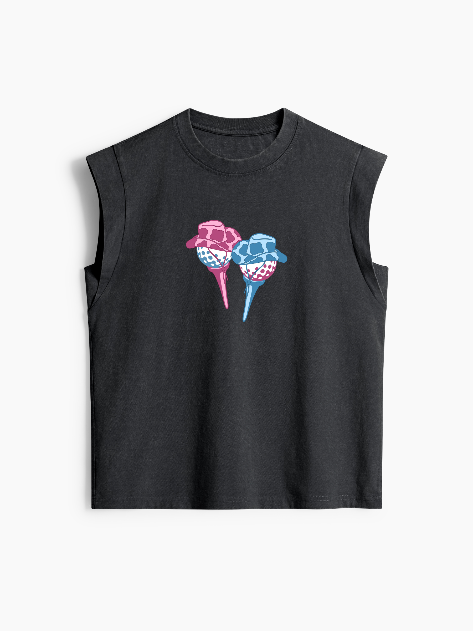 Cherryswing Women's The Golf Course Classic Crew Neck Cap Sleeve Tank