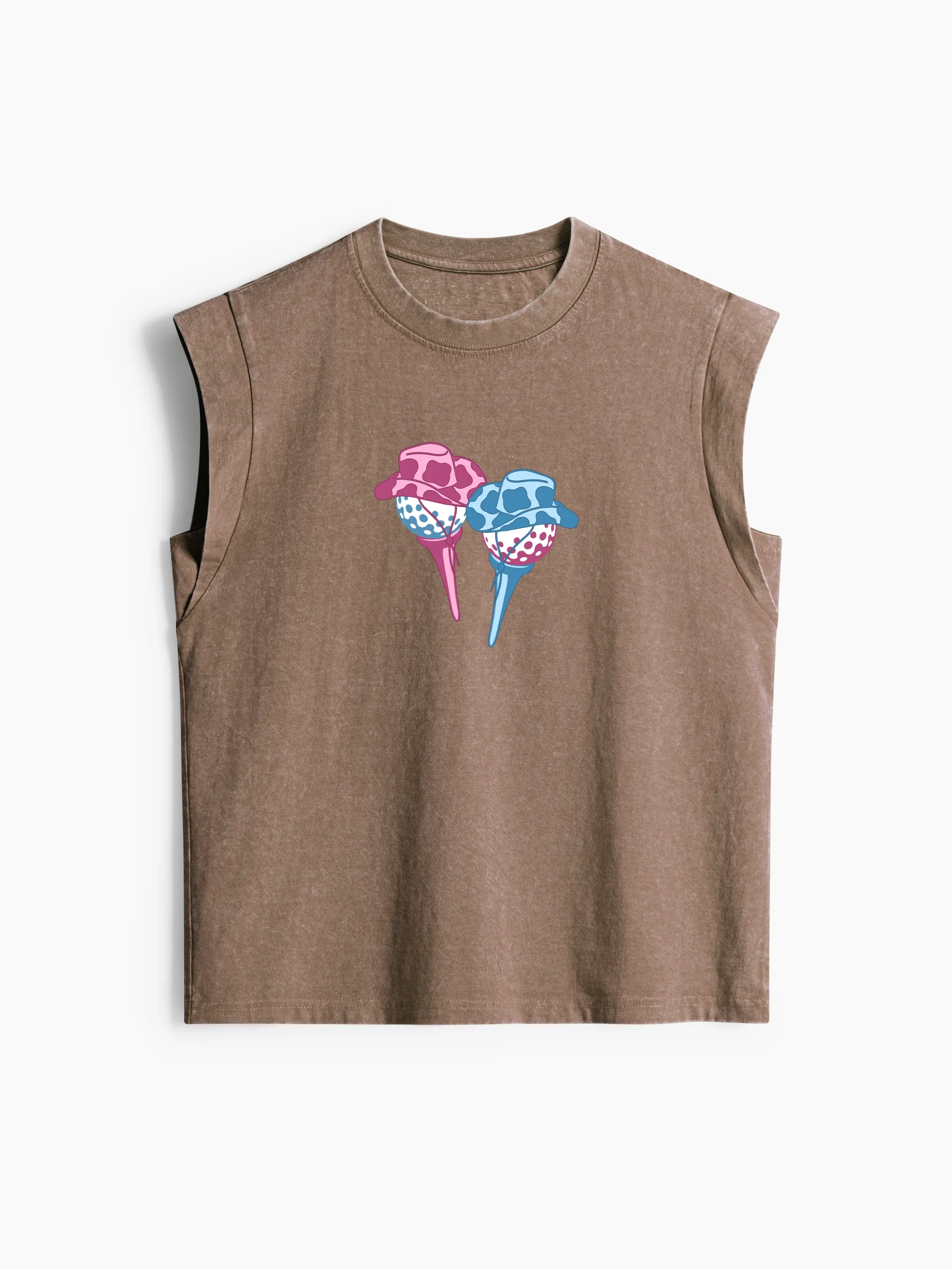 Cherryswing Women's The Golf Course Classic Crew Neck Cap Sleeve Tank