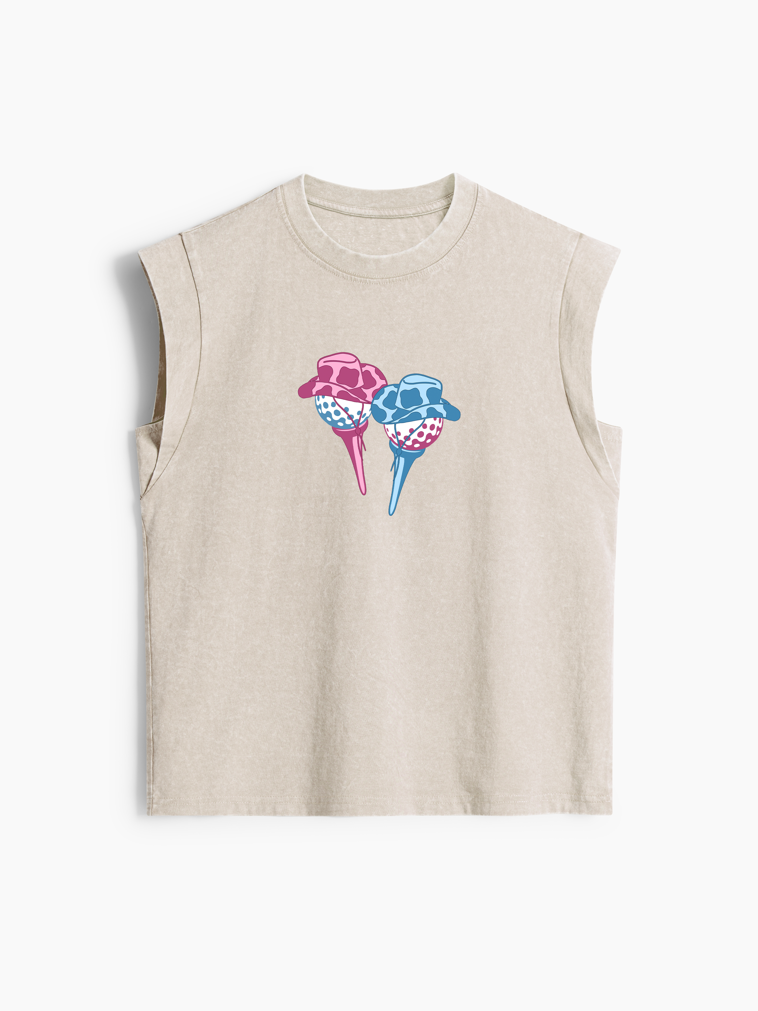 Cherryswing Women's The Golf Course Classic Crew Neck Cap Sleeve Tank