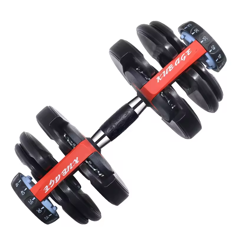 5 in 1 Free Weight Workout Dumbbell Set 2.5~24kg Iron & Steel Adjustable Multiweight Options for Gym & Home Training