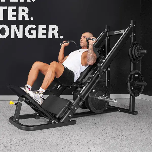 Home Gym 45 Degree Squat Machine Trainer Inverted Pedal Leg Strength Equipment with Power Feature Leg Press Machine