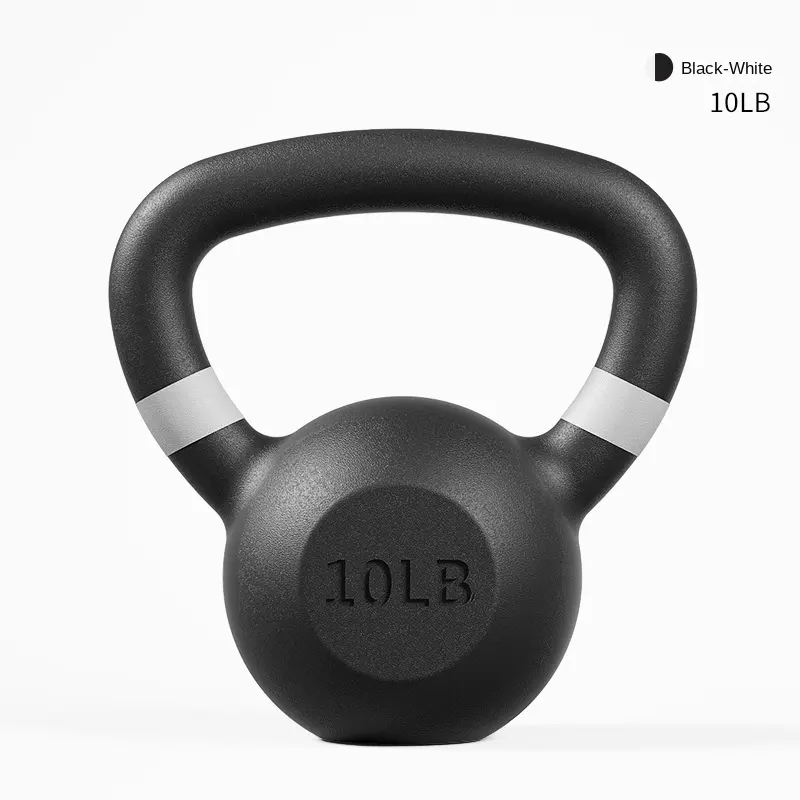 Iron Black Integrated Solid Cast Fitness Kettlebell Competitive Electrostatic Spraying for Household Use