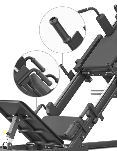 Home Gym 45 Degree Squat Machine Trainer Inverted Pedal Leg Strength Equipment with Power Feature  Leg Press Machine