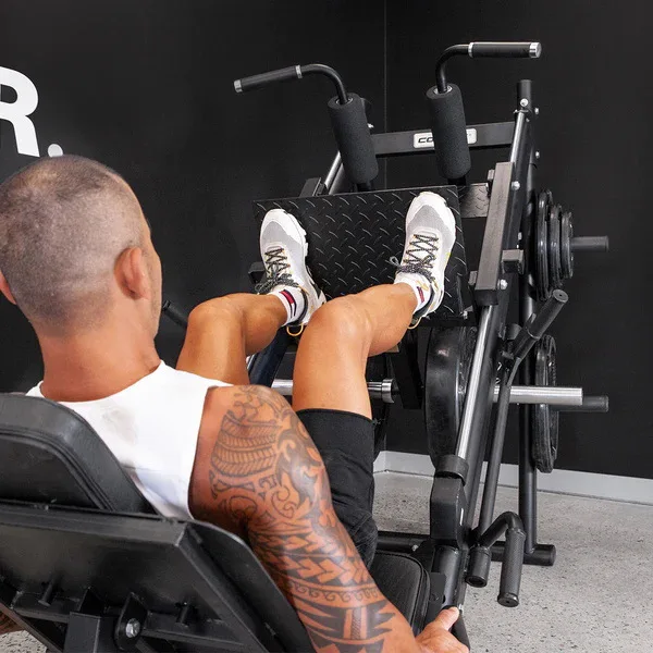Home Gym 45 Degree Squat Machine Trainer Inverted Pedal Leg Strength Equipment with Power Feature  Leg Press Machine