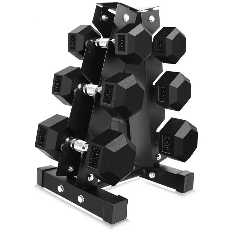 Free Weight Hexagon Dumbbells 0.5kg to 60kg Cast Iron for Body Fitness Hex Dumbbell