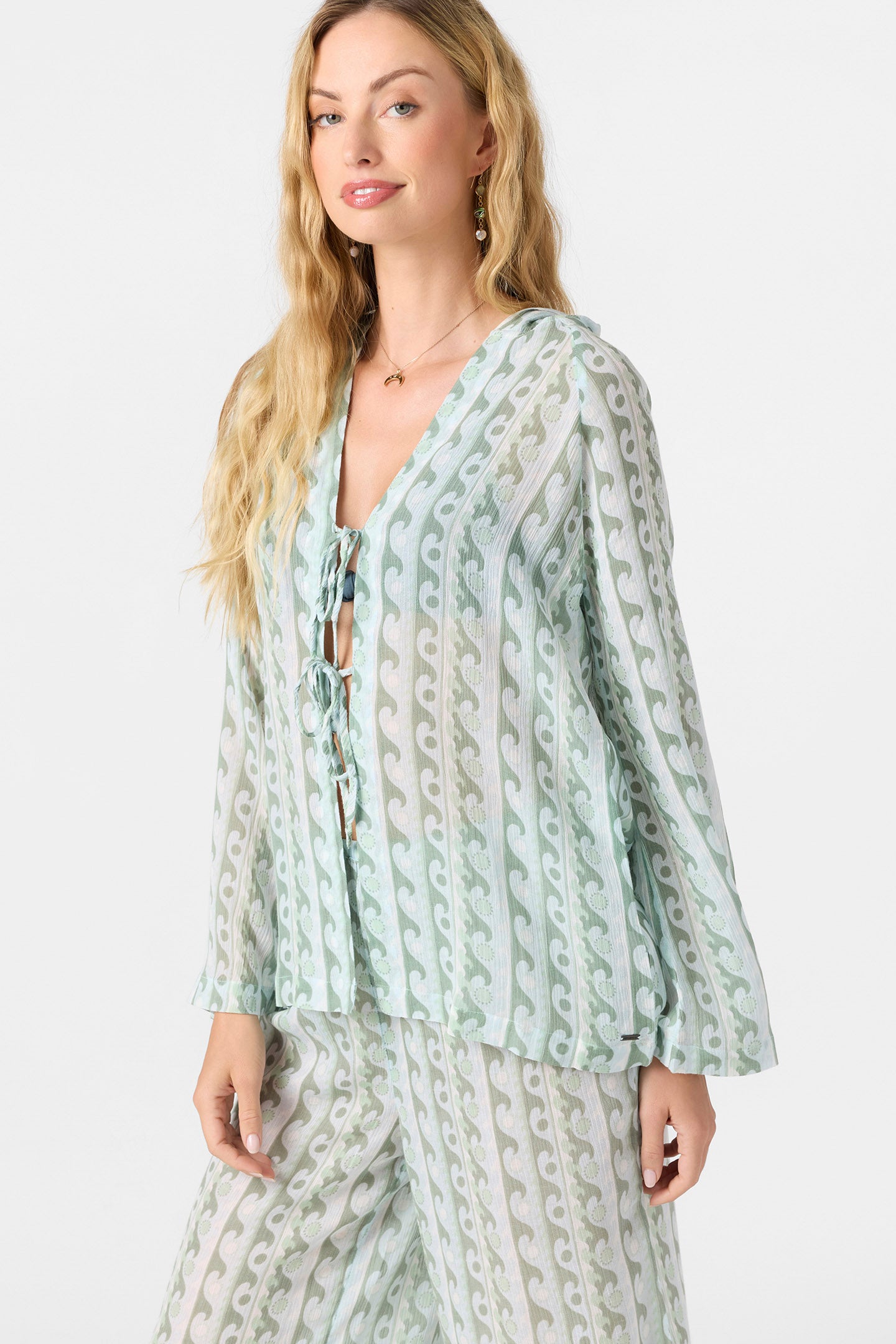 REGINA HOODIE PRINTED TOP