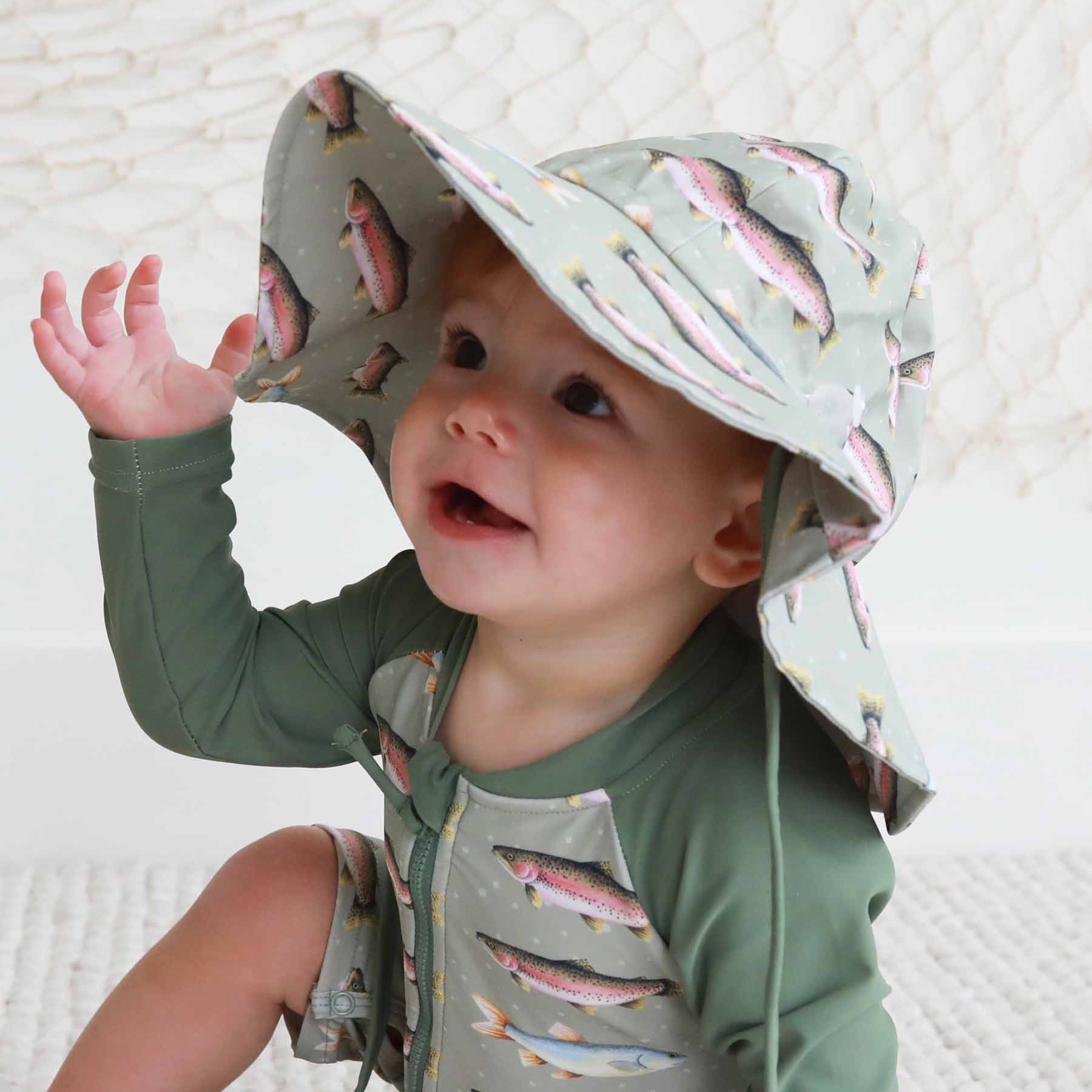 Printed Sun Hat | Freshwater Friends