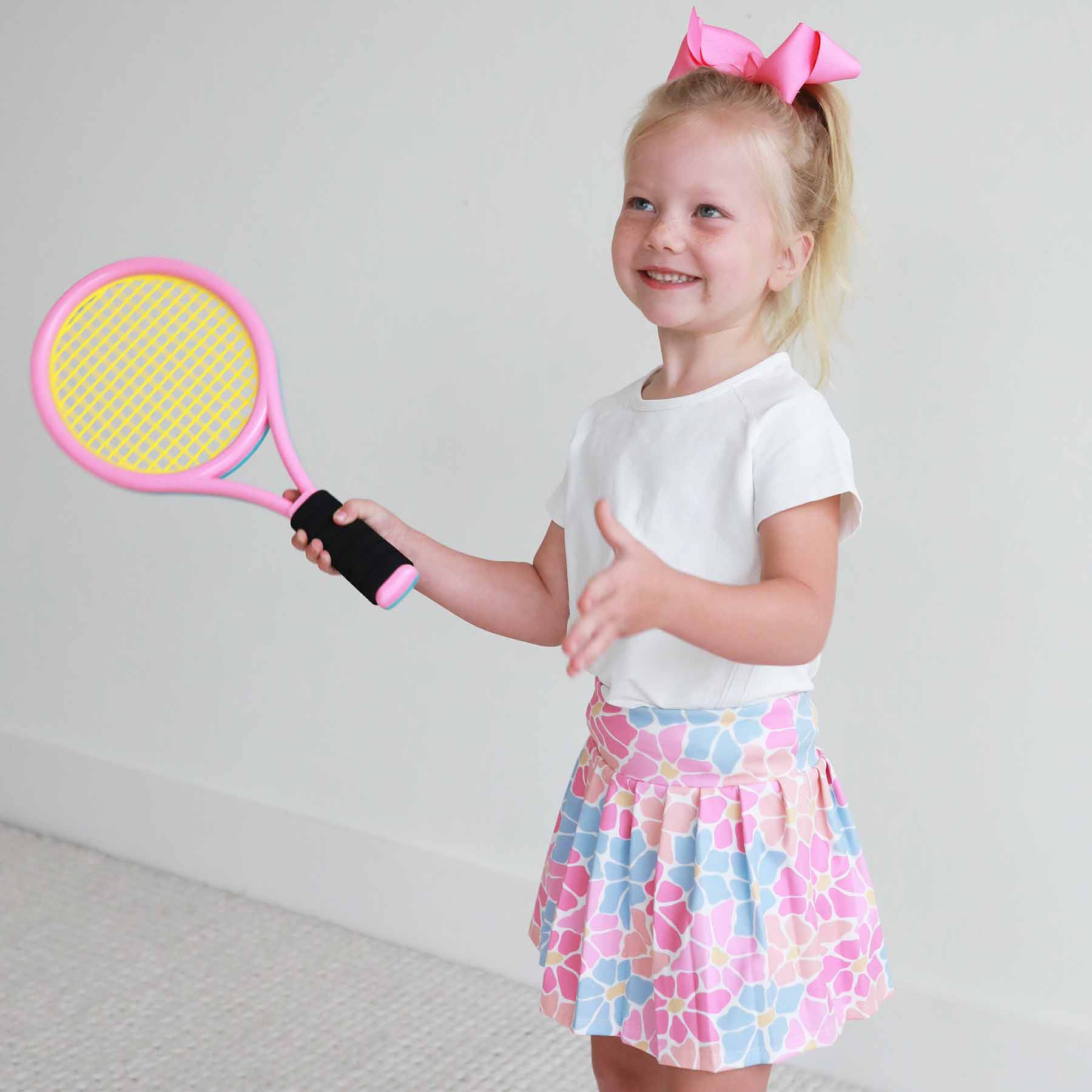 Kids Athletic Pleated Skirt | Power Flowers