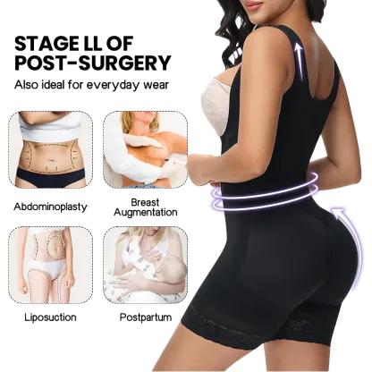 Women's Solid Color Zipper Tummy Control Corset Shaper