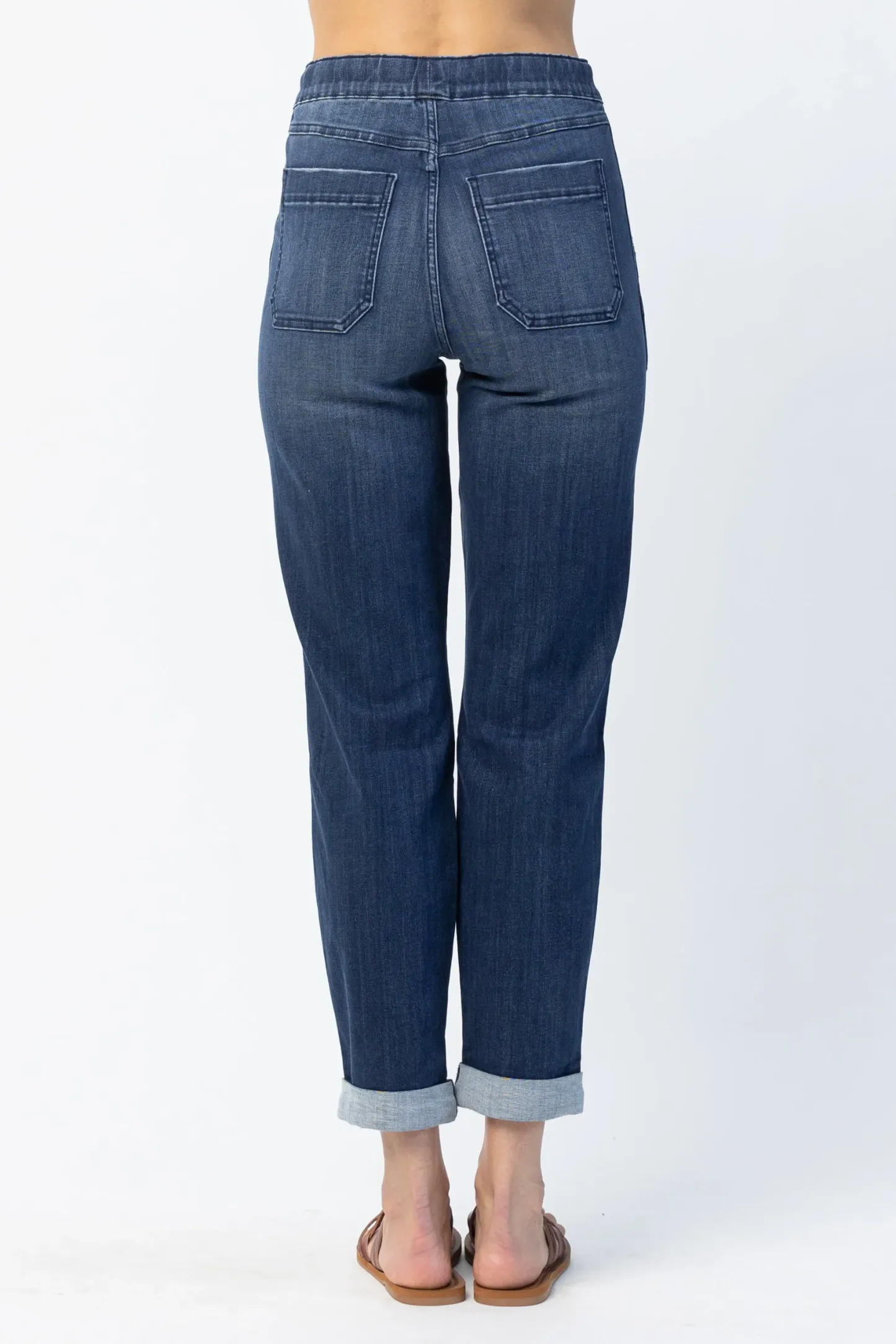 Women's Pull On Denim Joggers (Buy 2 Free Shipping)-Pink Laura
