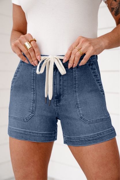 Women‘s Judy Blue Vintage Wash Jogger Shorts