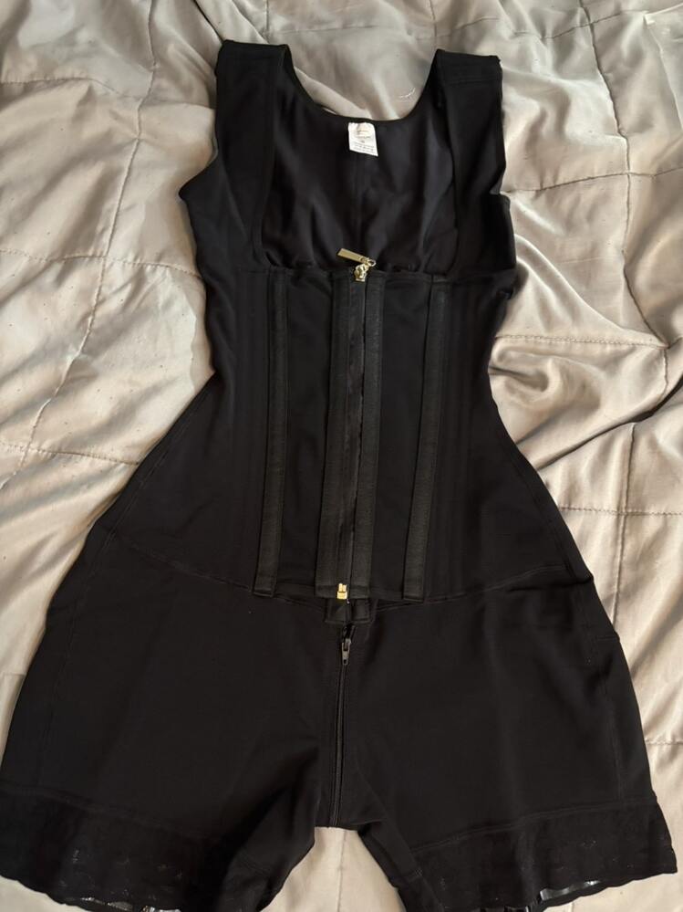 Women's Solid Color Zipper Tummy Control Corset Shaper Tops