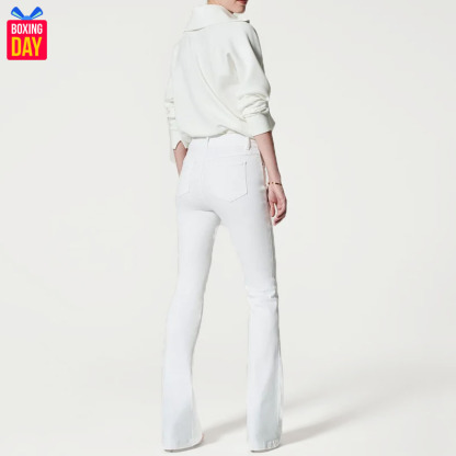 Fitted Vintage Flared Jeans -Pink Laura