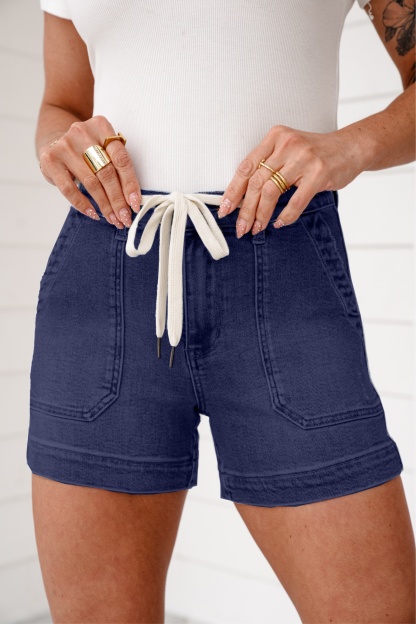 Women‘s Judy Blue Vintage Wash Jogger Shorts