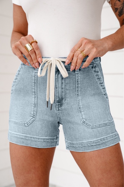Women‘s Judy Blue Vintage Wash Jogger Shorts
