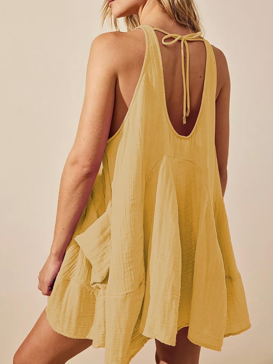 Sleeveless Backless Pocket Loose Sundress (Buy 2 Free Shipping)