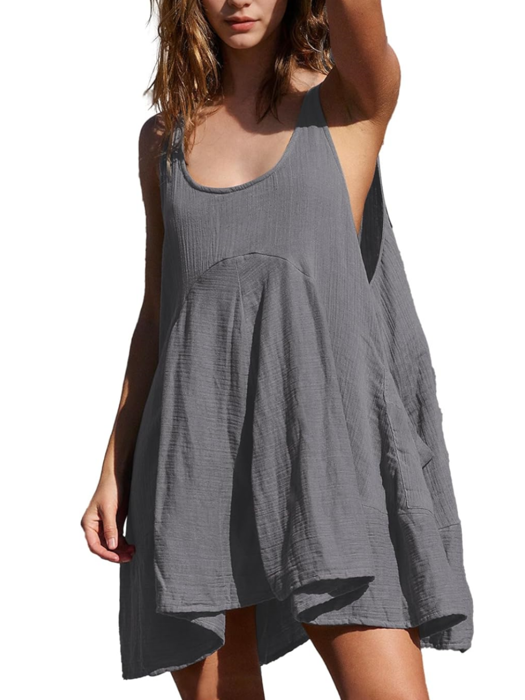 Sleeveless Backless Pocket Loose Sundress (Buy 2 Free Shipping)