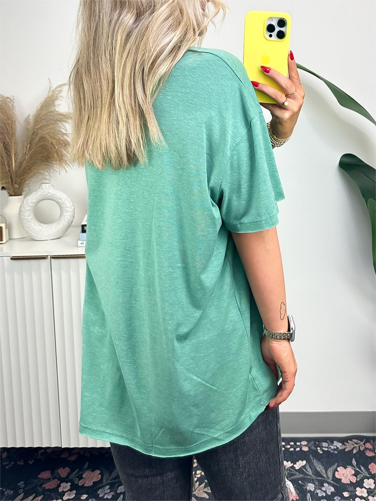 Women's Big Pocket Loose T-Shirt