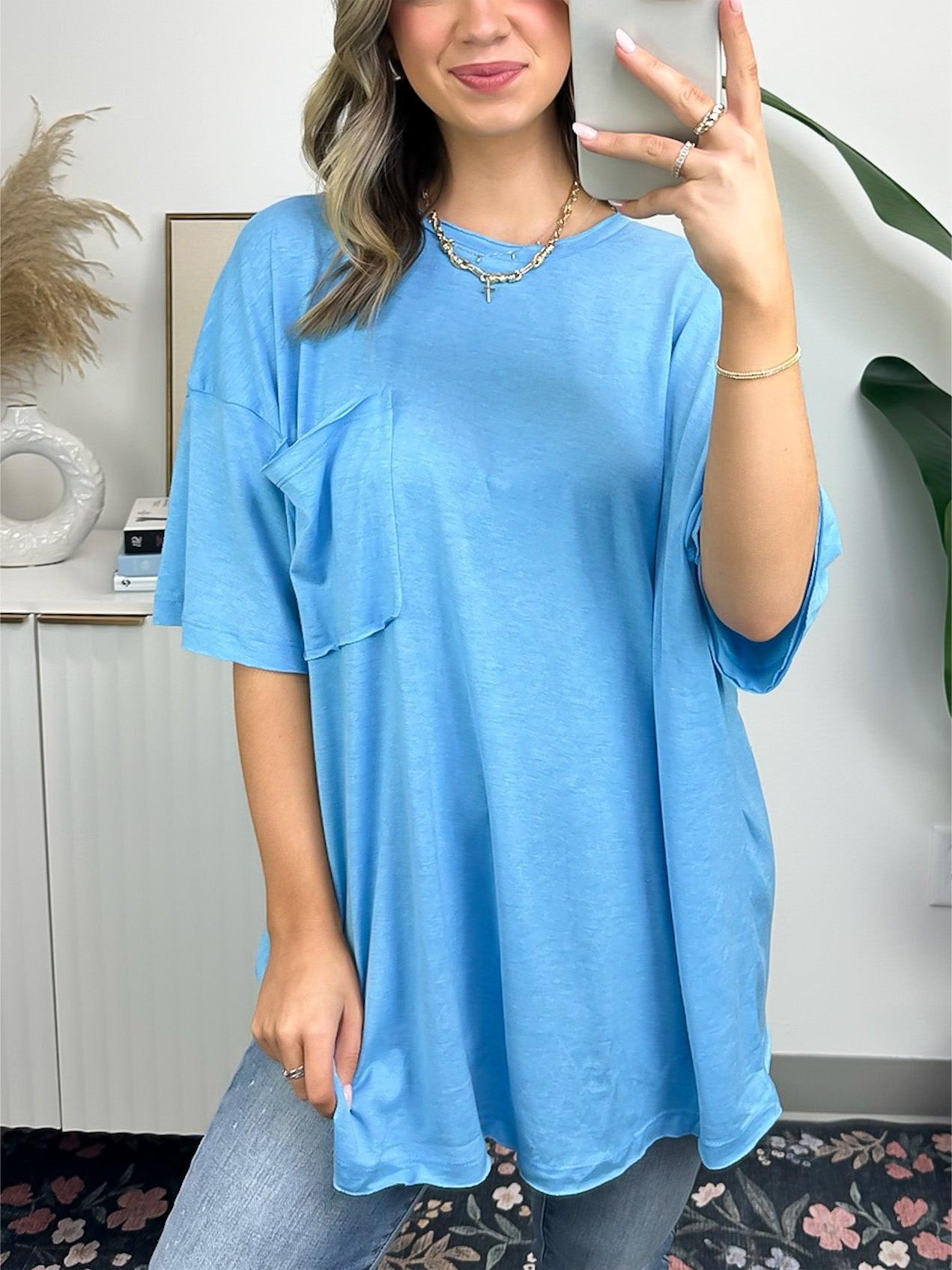 Women's Big Pocket Loose T-Shirt