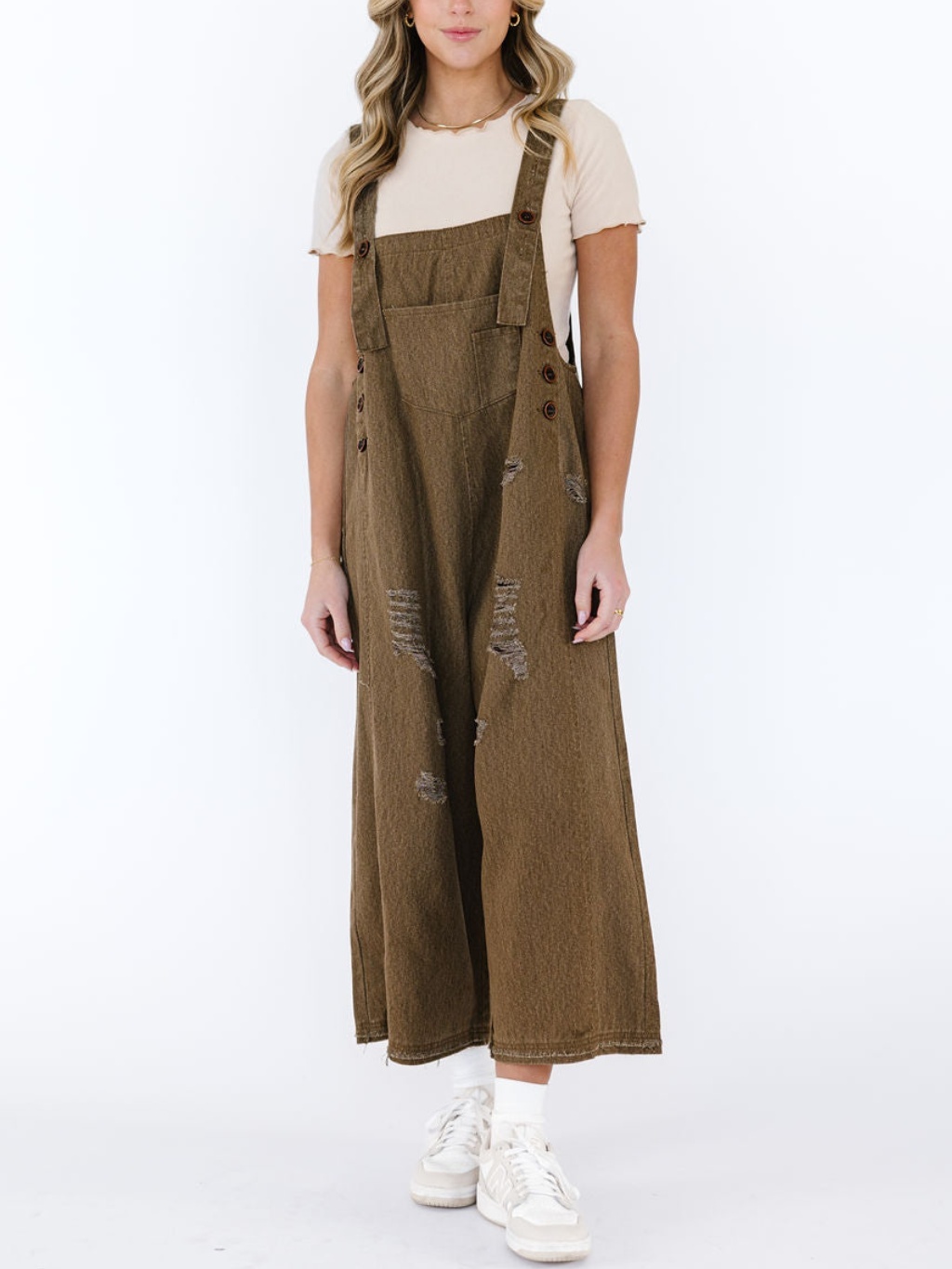 Oversized Baggy Wide Leg Ripped Denim Overalls (Buy 2 Free Shipping)