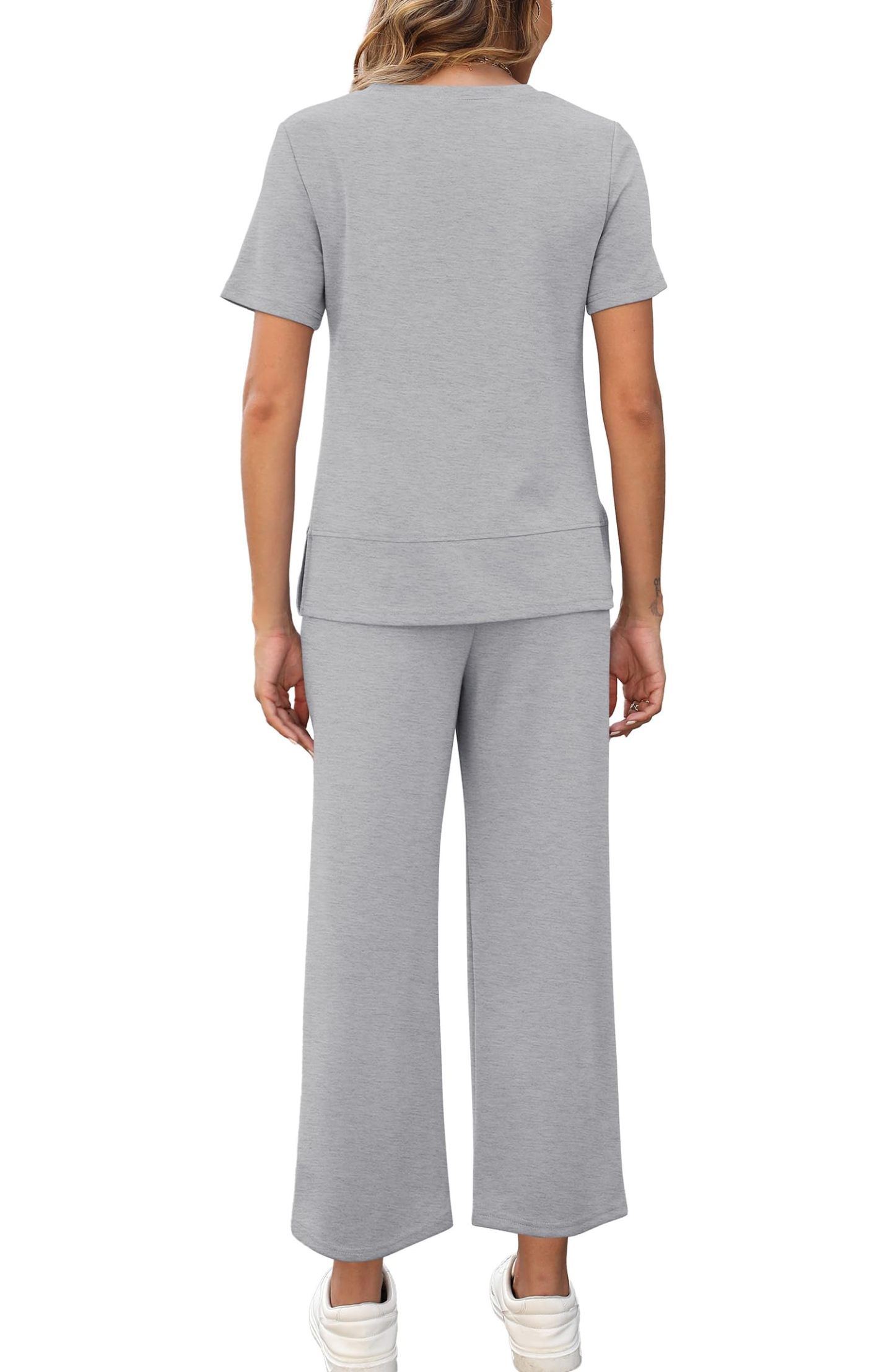 Women's Fashion Comfy Wide Leg 2 Piece Lounge Set (Buy 2 Free Shipping)