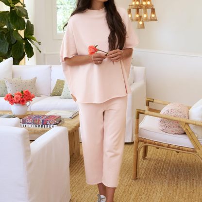 Women's Casual Batwing Sleeve Pullover Top and Wide Leg Set (Buy 2 Free Shipping)
