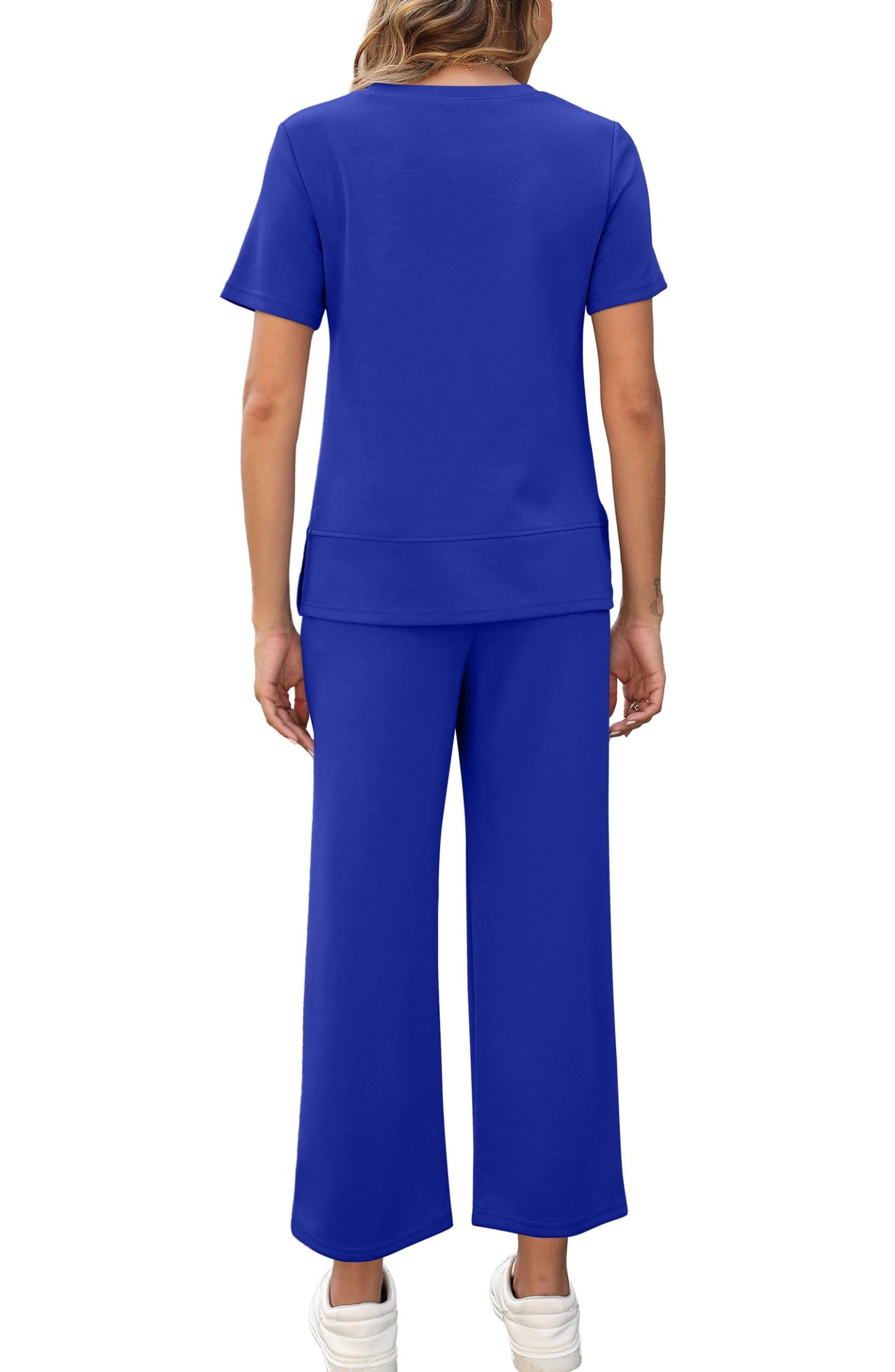 Women's  Fashion Comfy Wide Leg 2 Piece Lounge Set (Buy 2 Free Shipping)