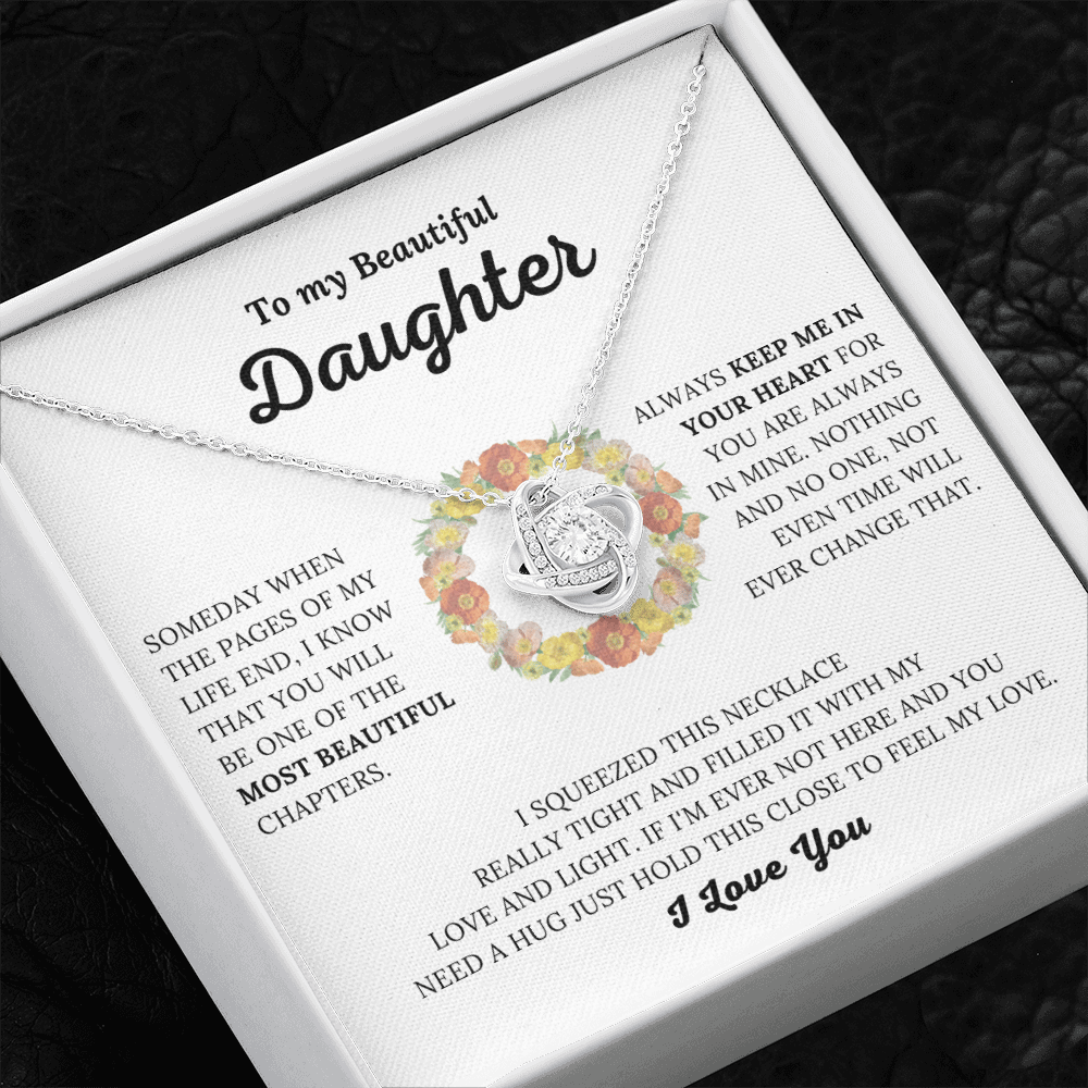 White Gold Diamond Infinity Necklace