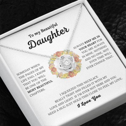 White Gold Diamond Infinity Necklace