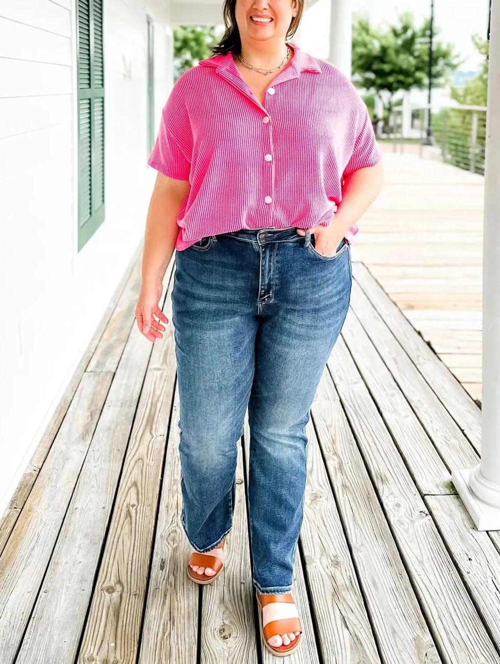 🔥LAST DAY 50% OFF🥳 Tummy Control Bootcut Jeans