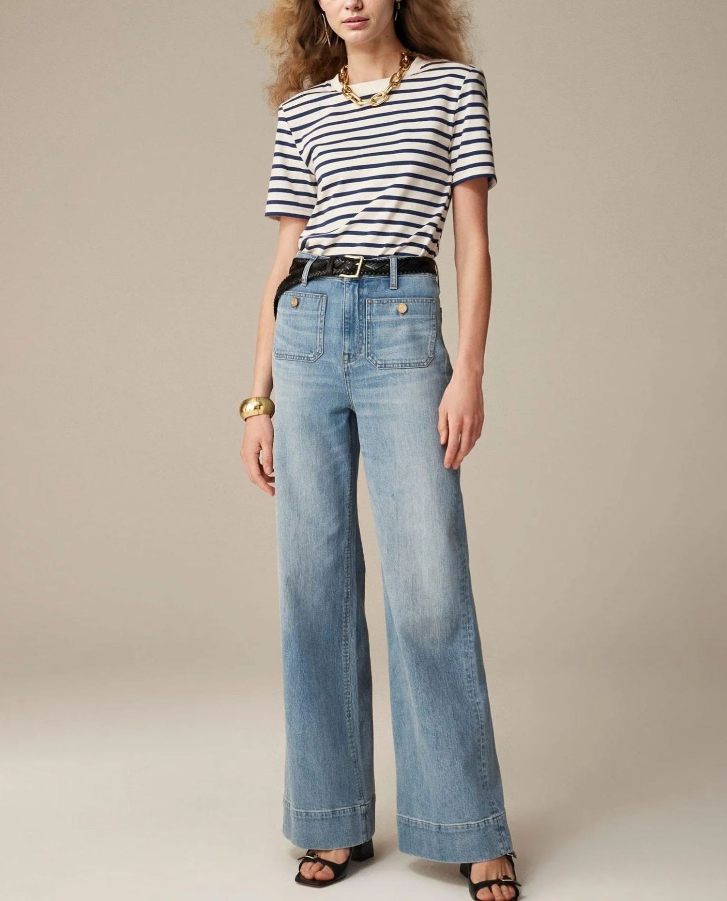 Spring Fashion Update 49% OFF-Tummy Control Sailor Wide Leg Trouser