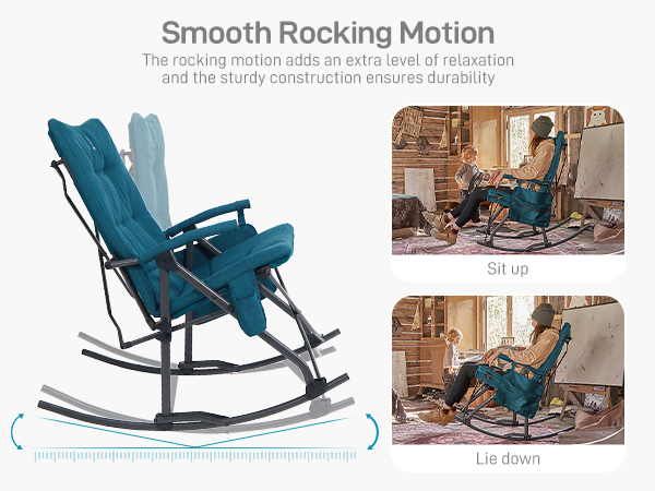 padded rocking chair