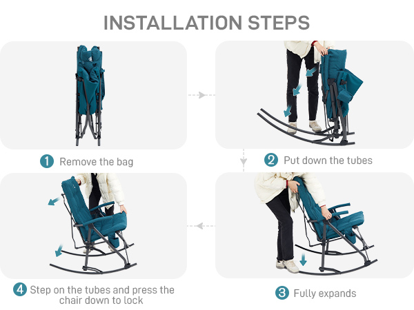 padded rocking chair